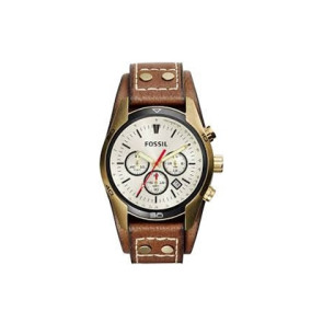 Watch strap Fossil CH2987 Leather Brown 22mm